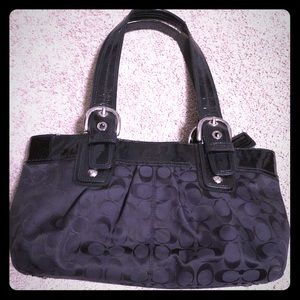 Coach - All black signature soho tote